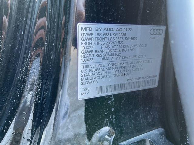 2022 Audi SQ8 Vehicle Photo in MEDINA, OH 44256-9631