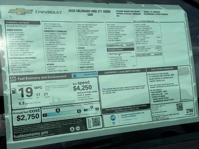 2025 Chevrolet Colorado Vehicle Photo in COLUMBIA, MO 65203-3903