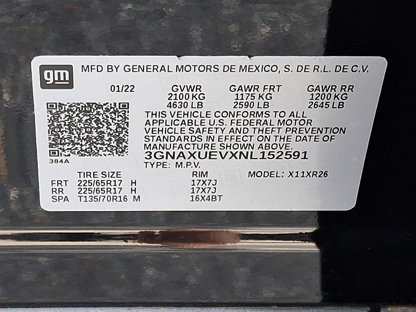 2022 Chevrolet Equinox Vehicle Photo in BETHLEHEM, PA 18017-9401