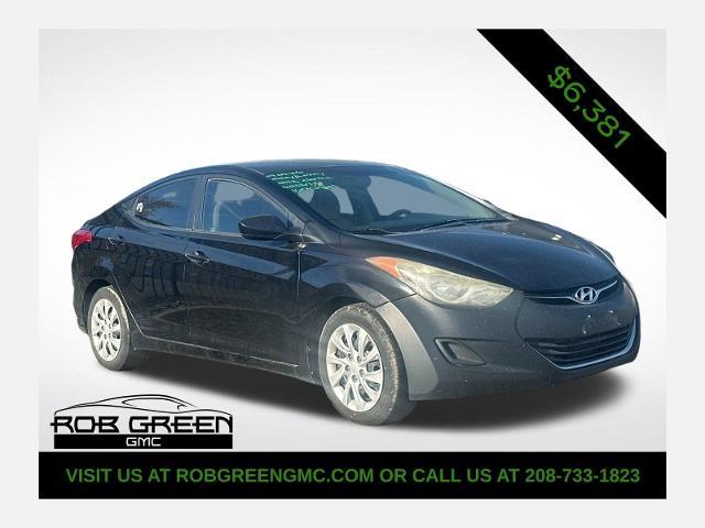 Midnight Black Mica 2012 Hyundai Elantra GLS FWD Sedan Front-Wheel Drive 6-Speed Manual
