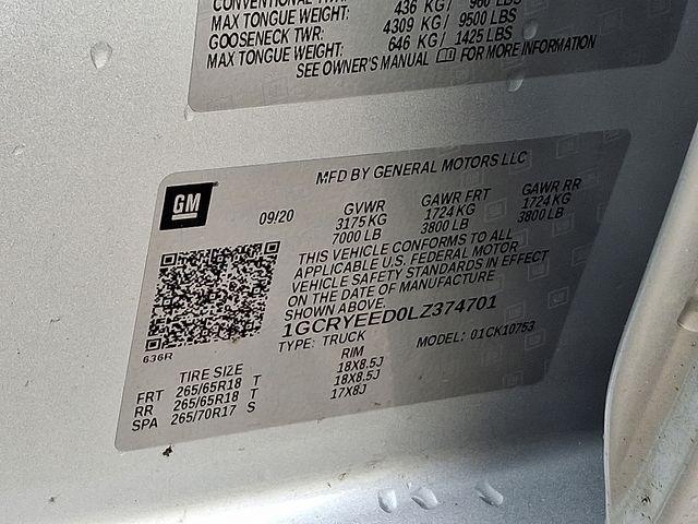 2020 Chevrolet Silverado 1500 Vehicle Photo in PAWLING, NY 12564-3219