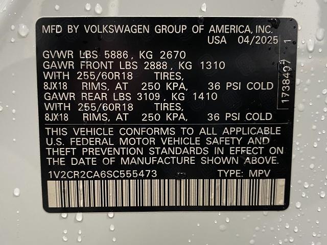 2025 Volkswagen Atlas Vehicle Photo in Appleton, WI 54913