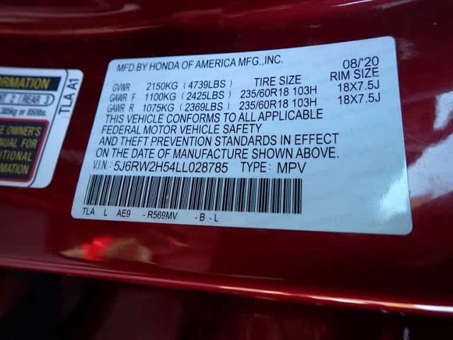 2020 Honda CR-V Vehicle Photo in ZELIENOPLE, PA 16063-2910