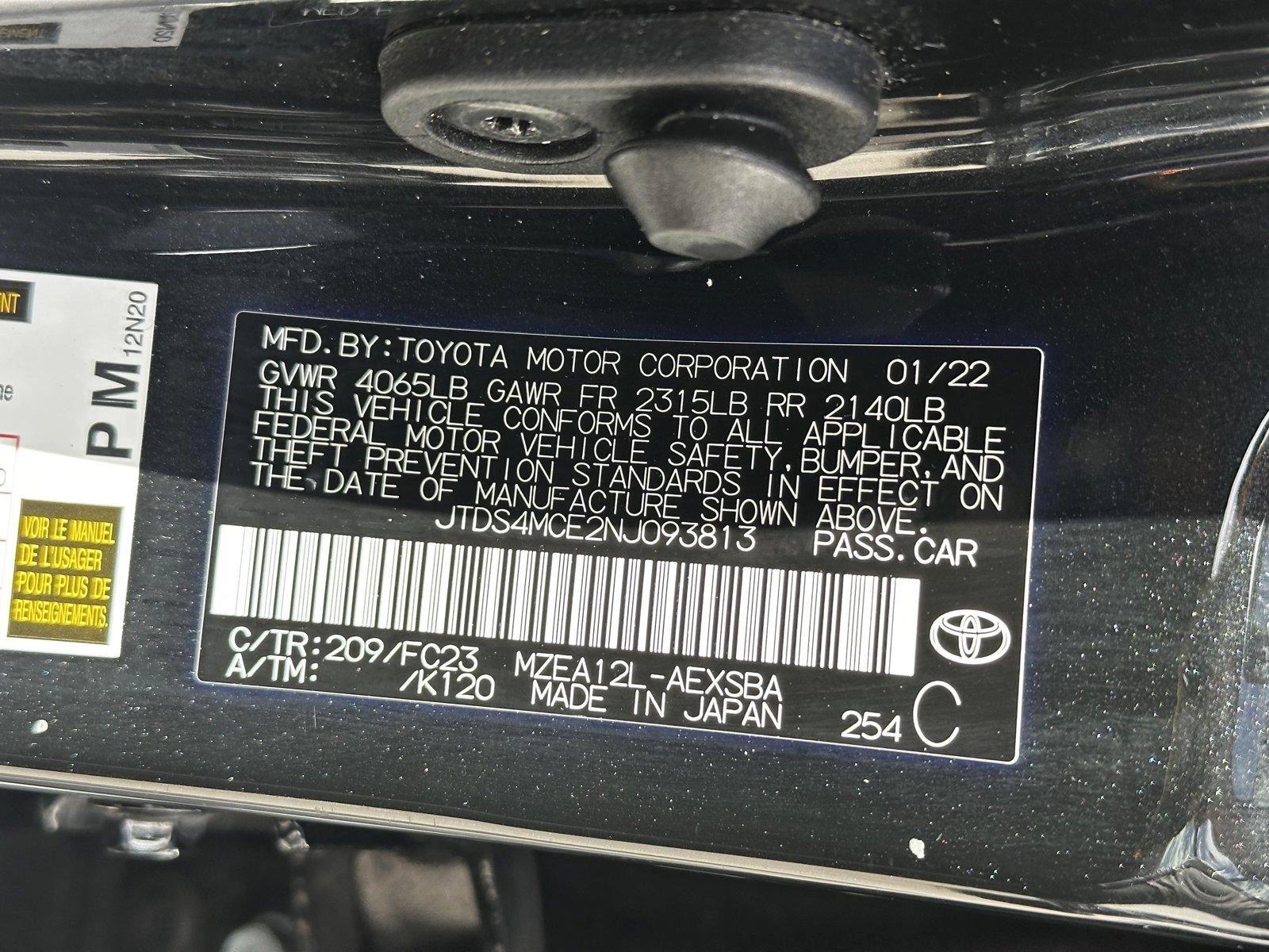 2022 Toyota Corolla Vehicle Photo in Hollywood, FL 33021