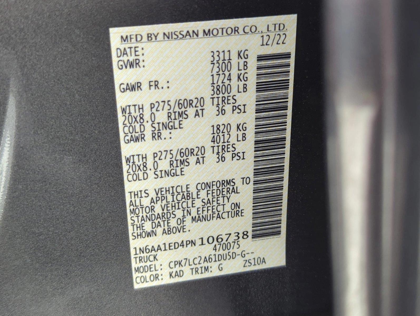 2023 Nissan Titan Vehicle Photo in Ft. Myers, FL 33907