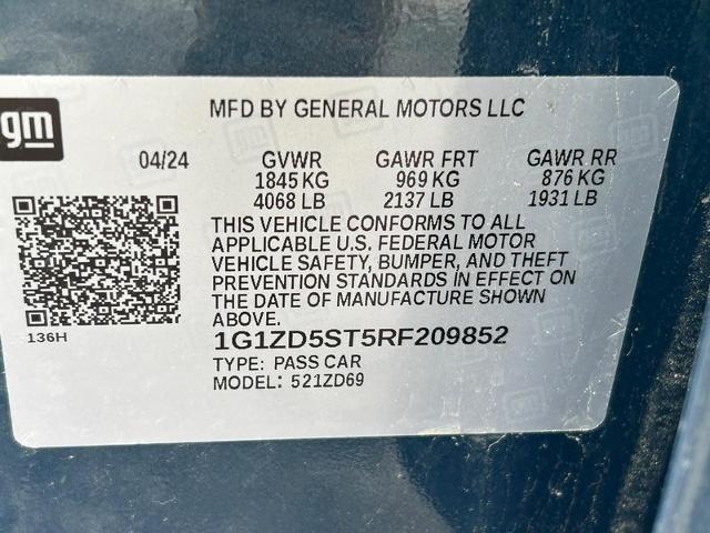 2024 Chevrolet Malibu Vehicle Photo in MIDDLETON, WI 53562-1492