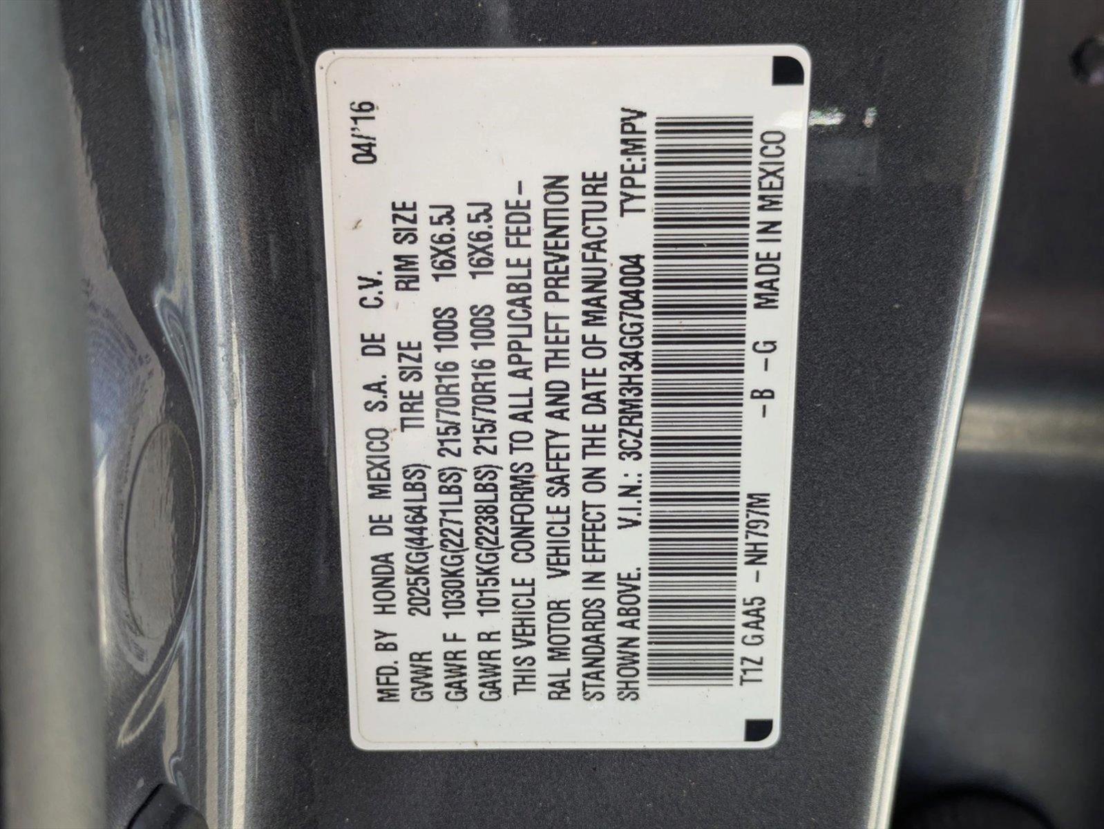 2016 Honda CR-V Vehicle Photo in Tustin, CA 92782