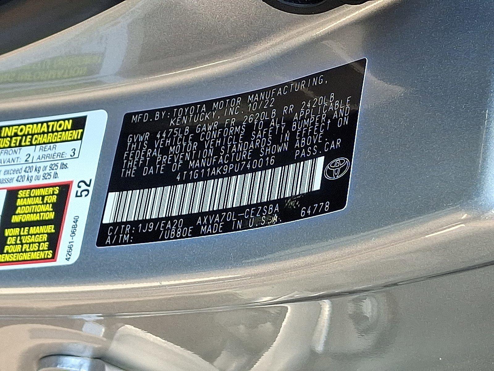 2023 Toyota Camry Vehicle Photo in Harrisburg, PA 17111