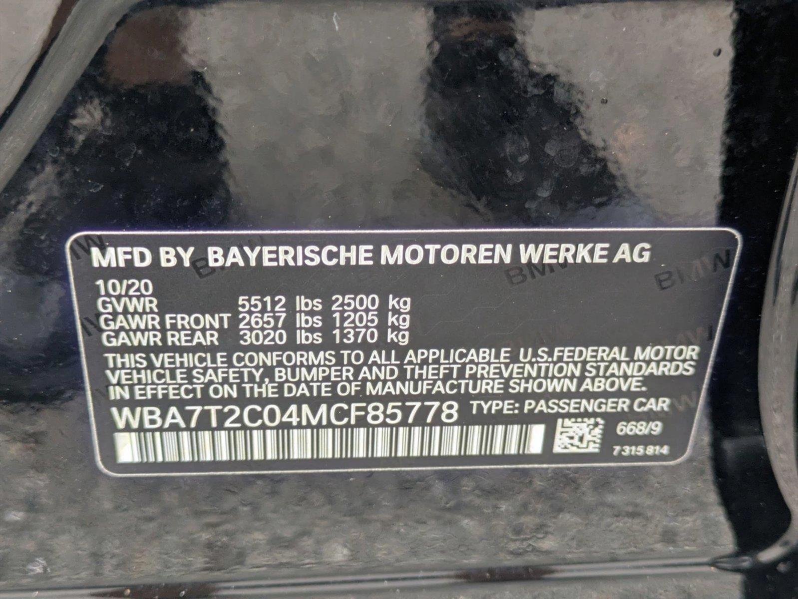 2021 BMW 7 Series Vehicle Photo in GREENACRES, FL 33463-3207
