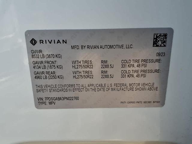 2023 Rivian R1S Vehicle Photo in San Antonio, TX 78230-1001