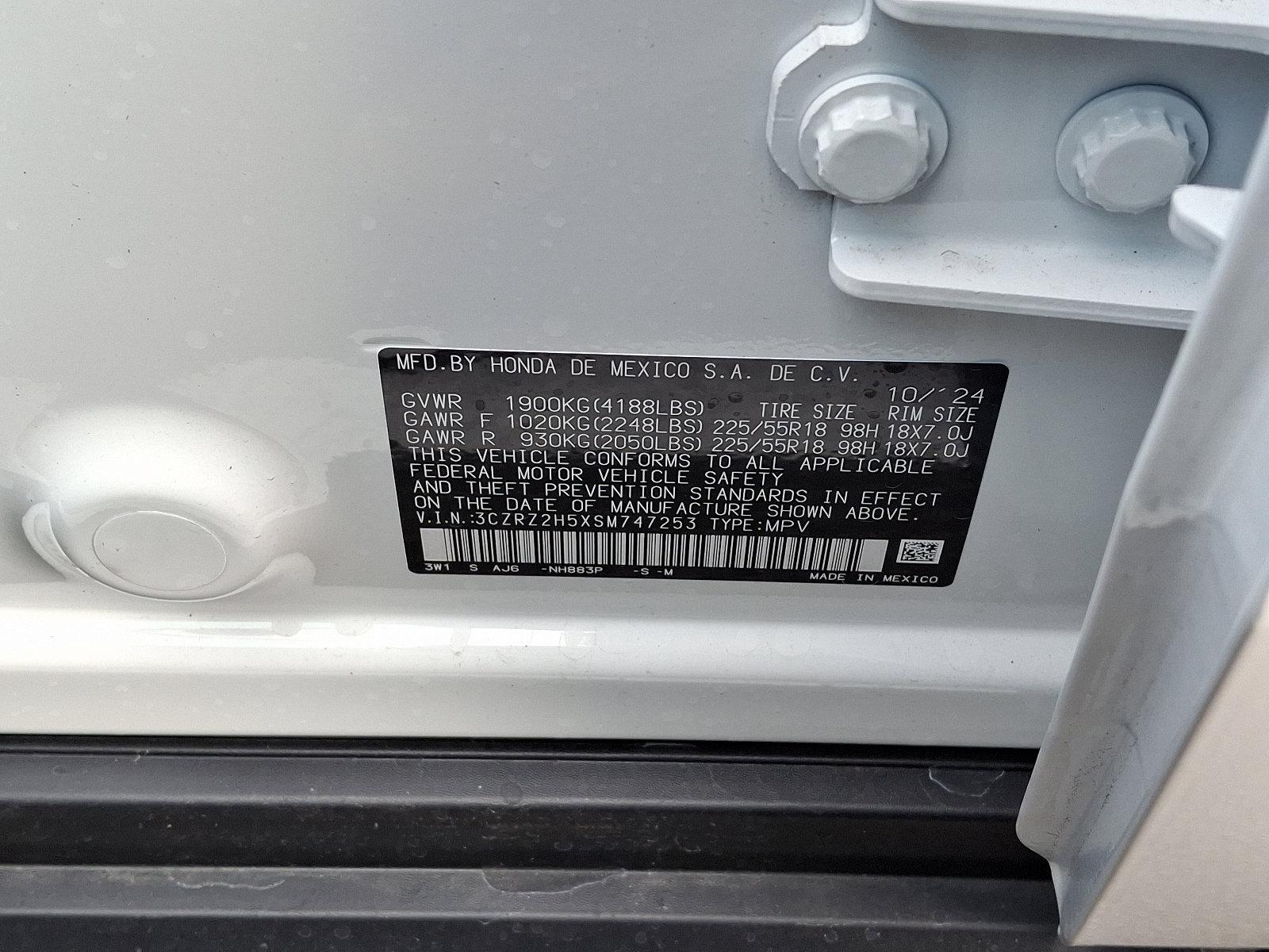 2025 Honda HR-V Vehicle Photo in Harrisburg, PA 17111