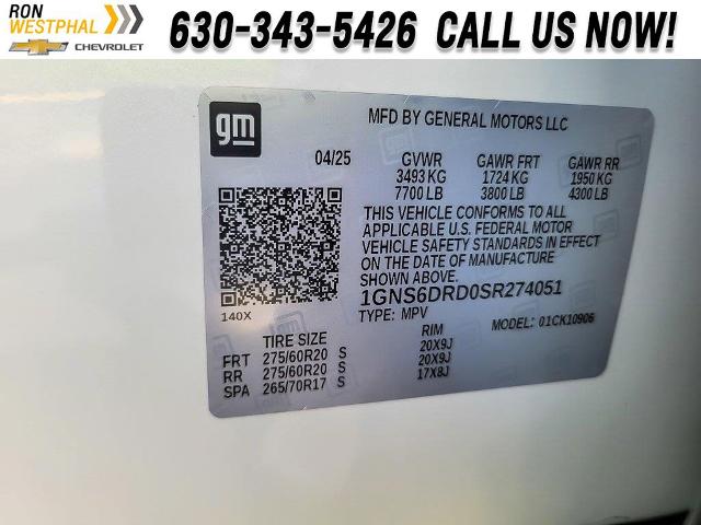 2025 Chevrolet Suburban Vehicle Photo in AURORA, IL 60503-9326