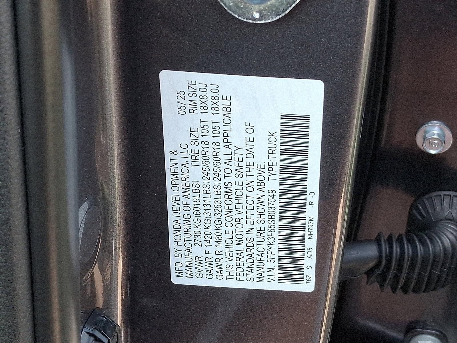 2025 Honda Ridgeline Vehicle Photo in Harrisburg, PA 17111