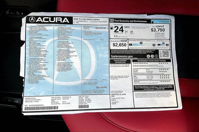 2025 Acura TLX Vehicle Photo in Grapevine, TX 76051