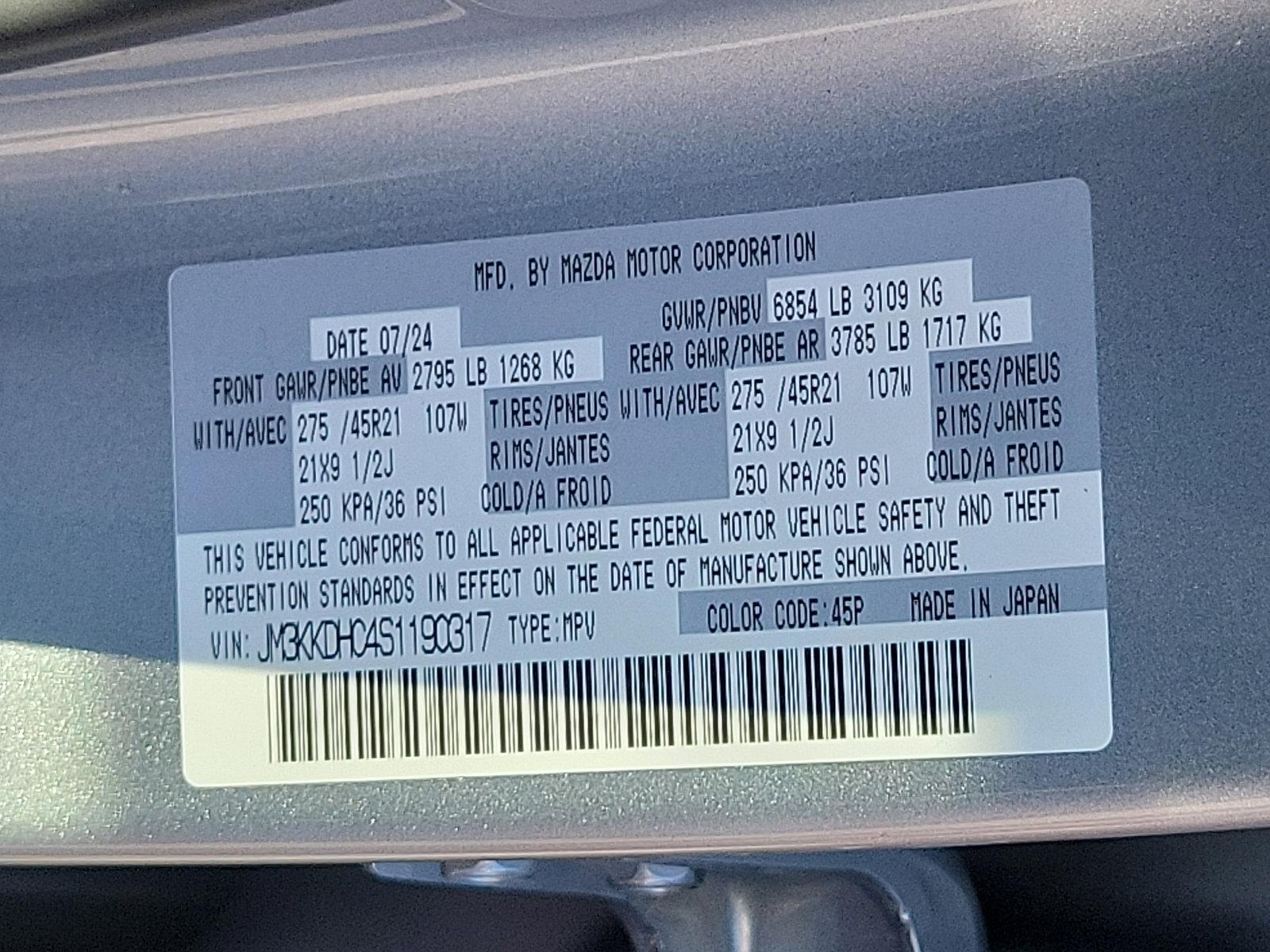 2025 Mazda CX-90 Vehicle Photo in Trevose, PA 19053