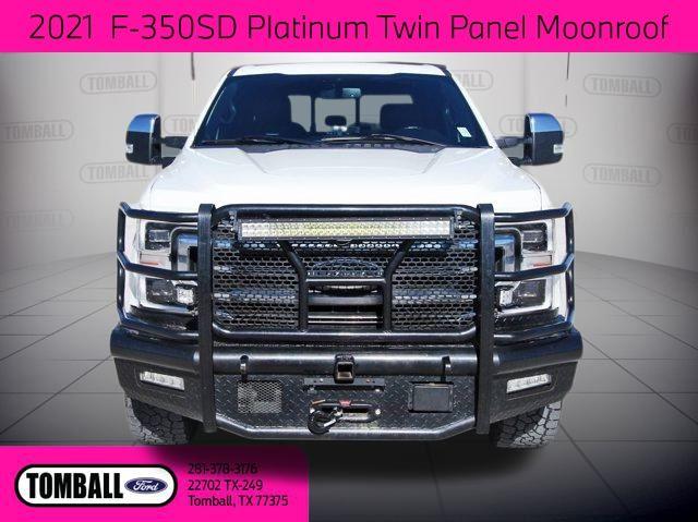 Used 2021 Ford F-350 Super Duty Platinum with VIN 1FT8W3BT6MED74454 for sale in Tomball, TX