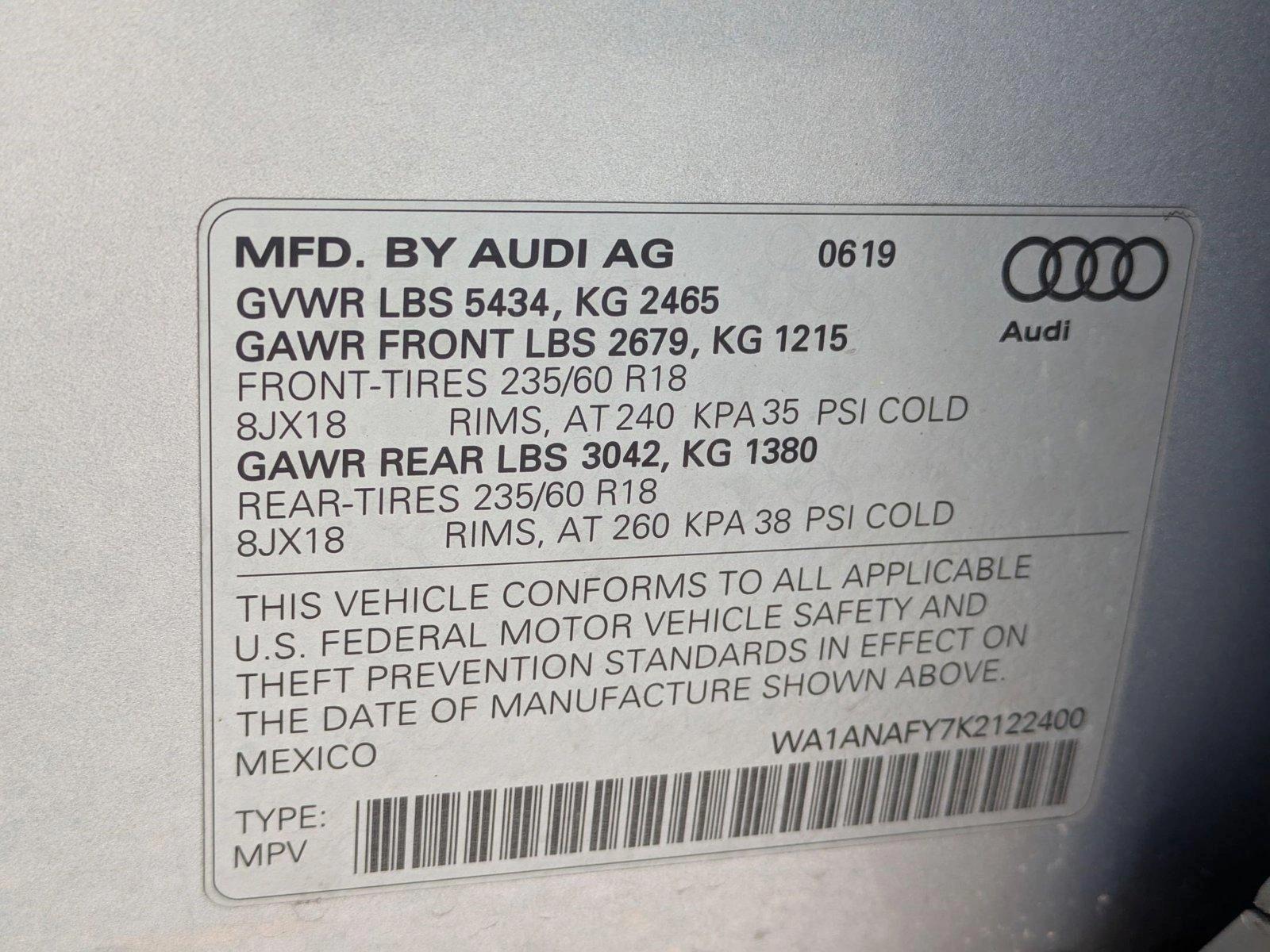 2019 Audi Q5 Vehicle Photo in Sarasota, FL 34231