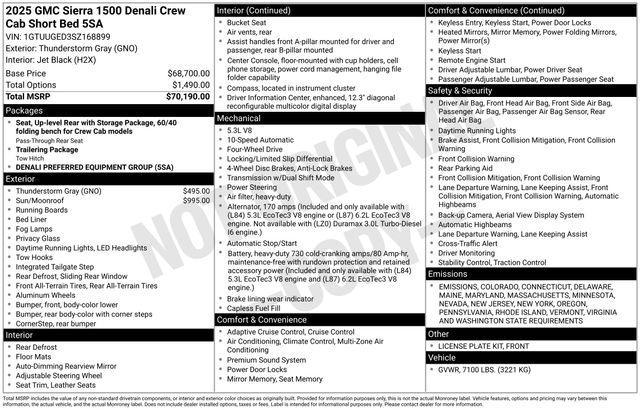 2025 GMC Sierra 1500 Vehicle Photo in DANBURY, CT 06810-5034