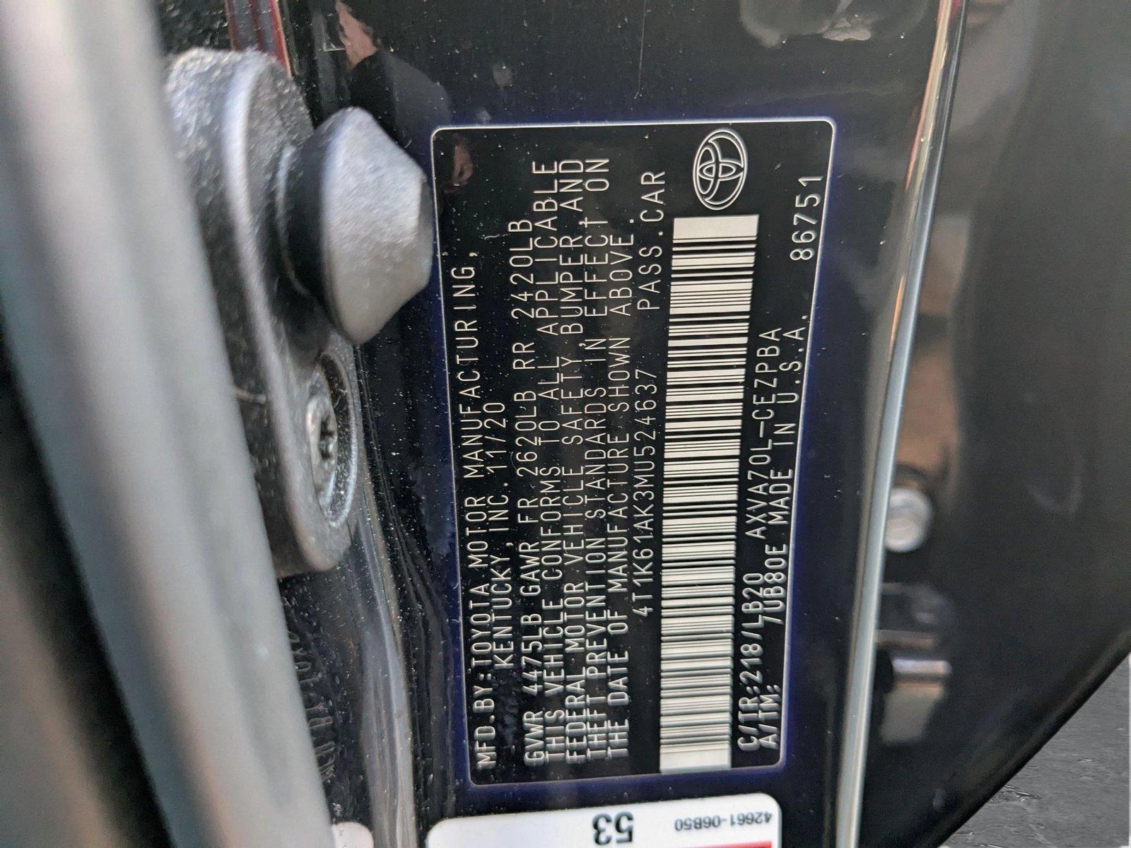 2021 Toyota Camry Vehicle Photo in MIAMI, FL 33134-2699