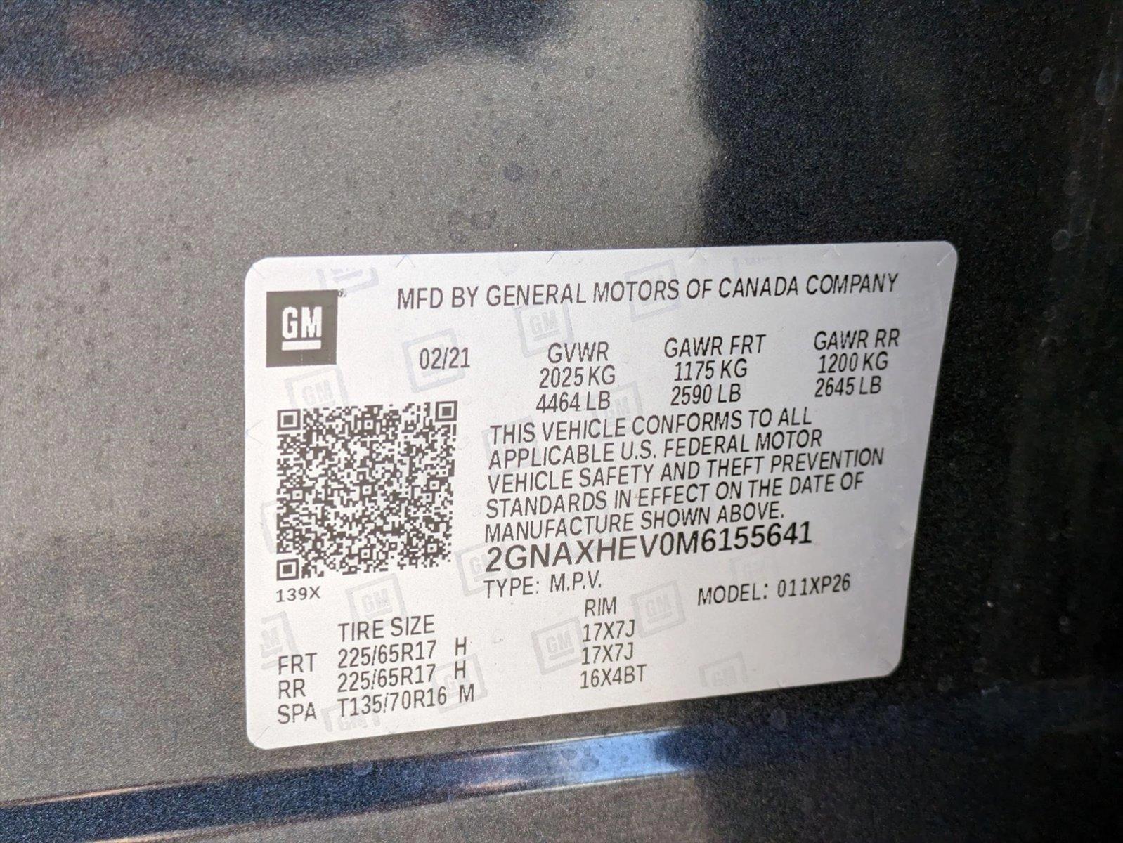 2021 Chevrolet Equinox Vehicle Photo in ORLANDO, FL 32812-3021