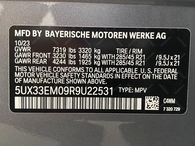 2024 BMW X7 M60i Vehicle Photo in Appleton, WI 54913