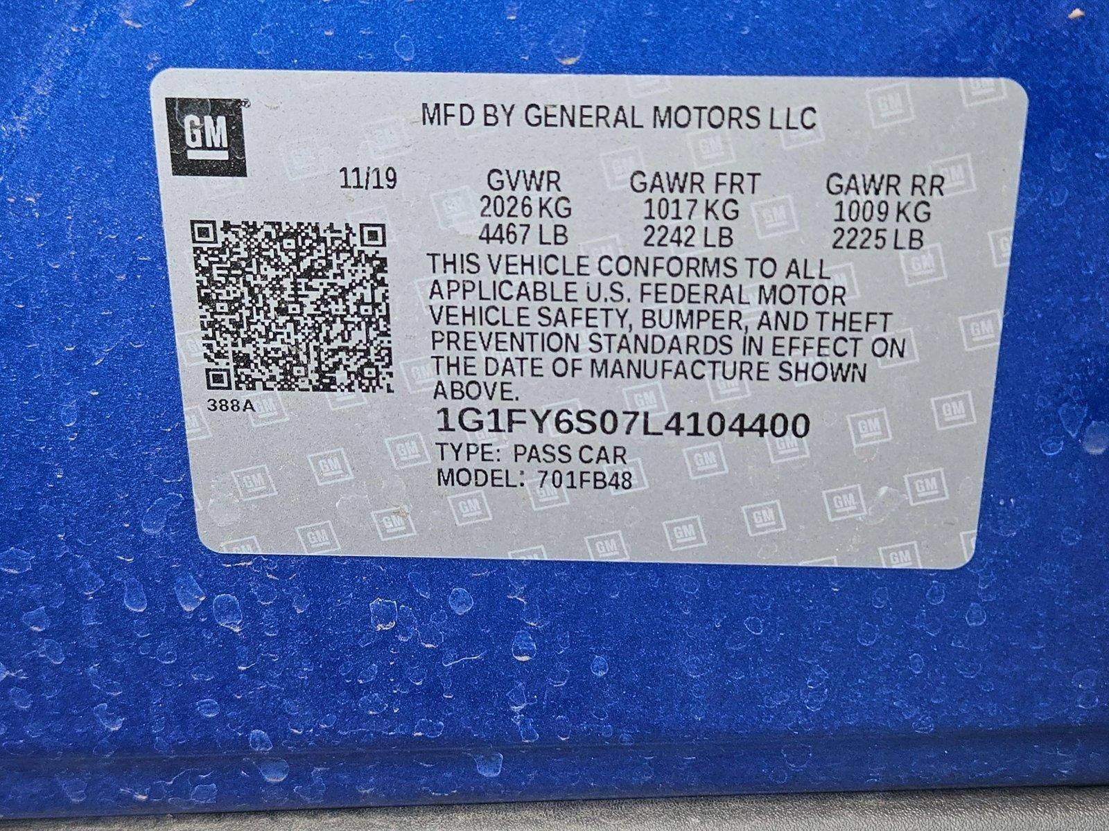 2020 Chevrolet Bolt EV Vehicle Photo in GILBERT, AZ 85297-0446
