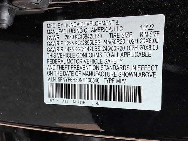 2022 Honda Pilot Vehicle Photo in TREVOSE, PA 19053-4984