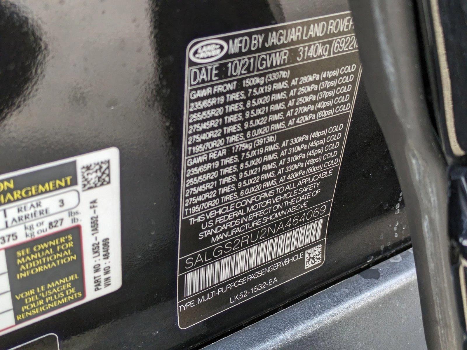 2022 Land Rover Range Rover Vehicle Photo in Bethesda, MD 20852