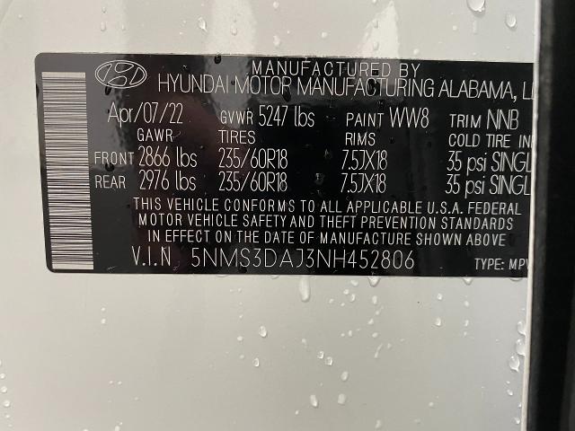 2022 Hyundai SANTA FE Vehicle Photo in Appleton, WI 54913