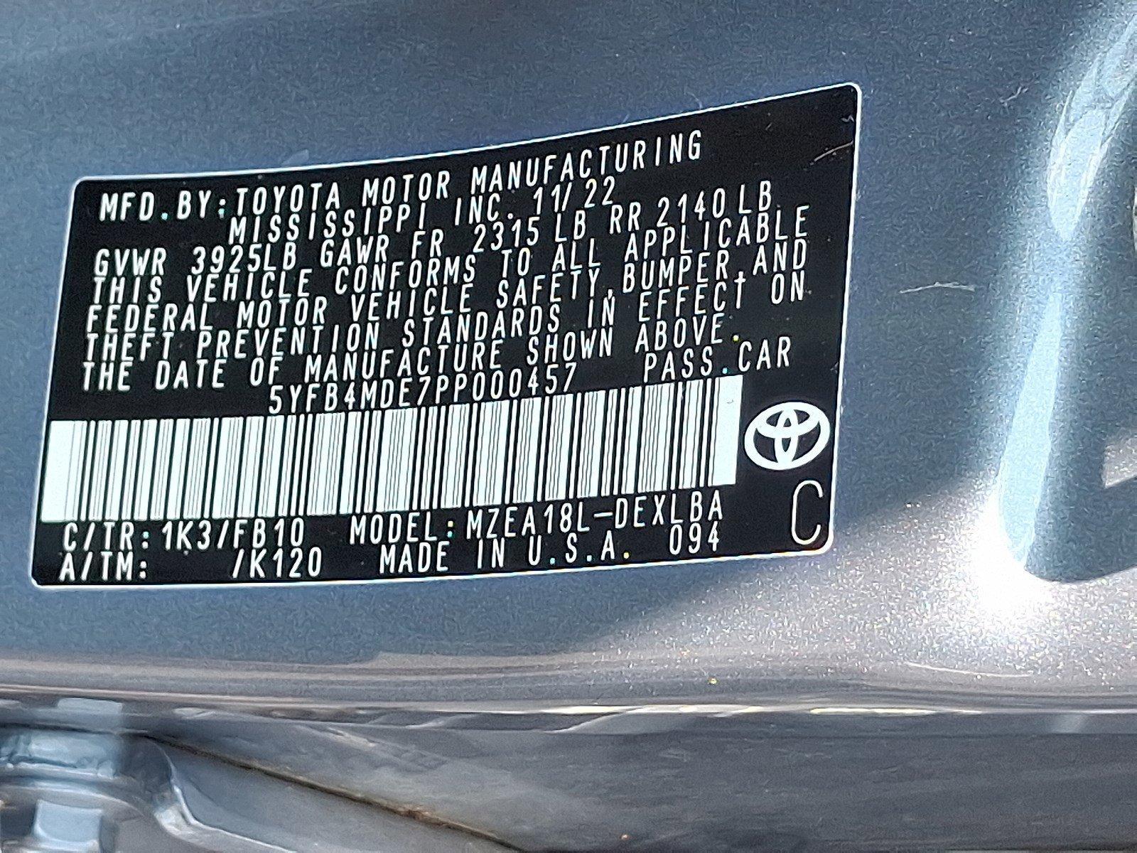 2023 Toyota Corolla Vehicle Photo in Harrisburg, PA 17111
