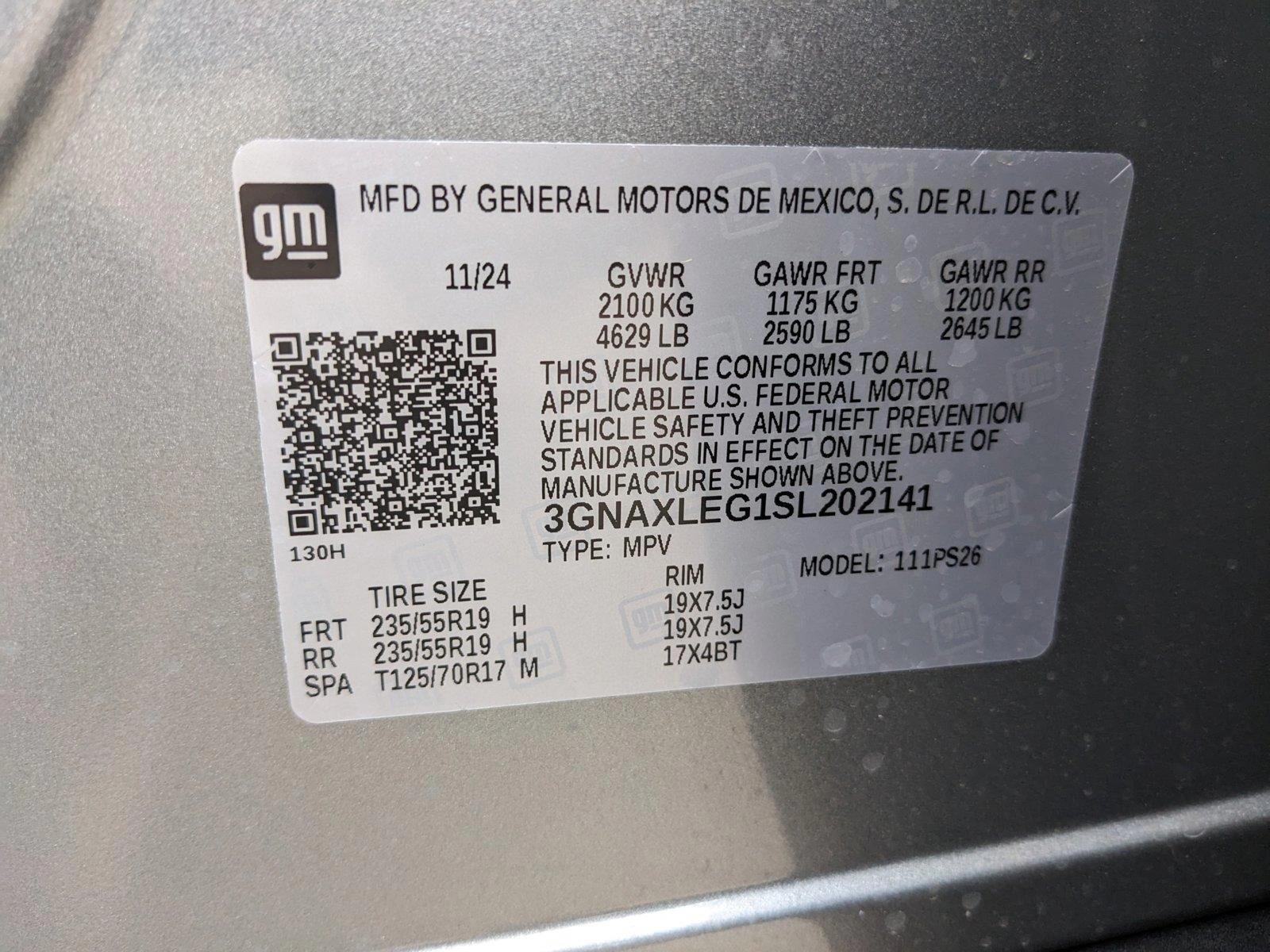 2025 Chevrolet Equinox Vehicle Photo in HOUSTON, TX 77034-5009