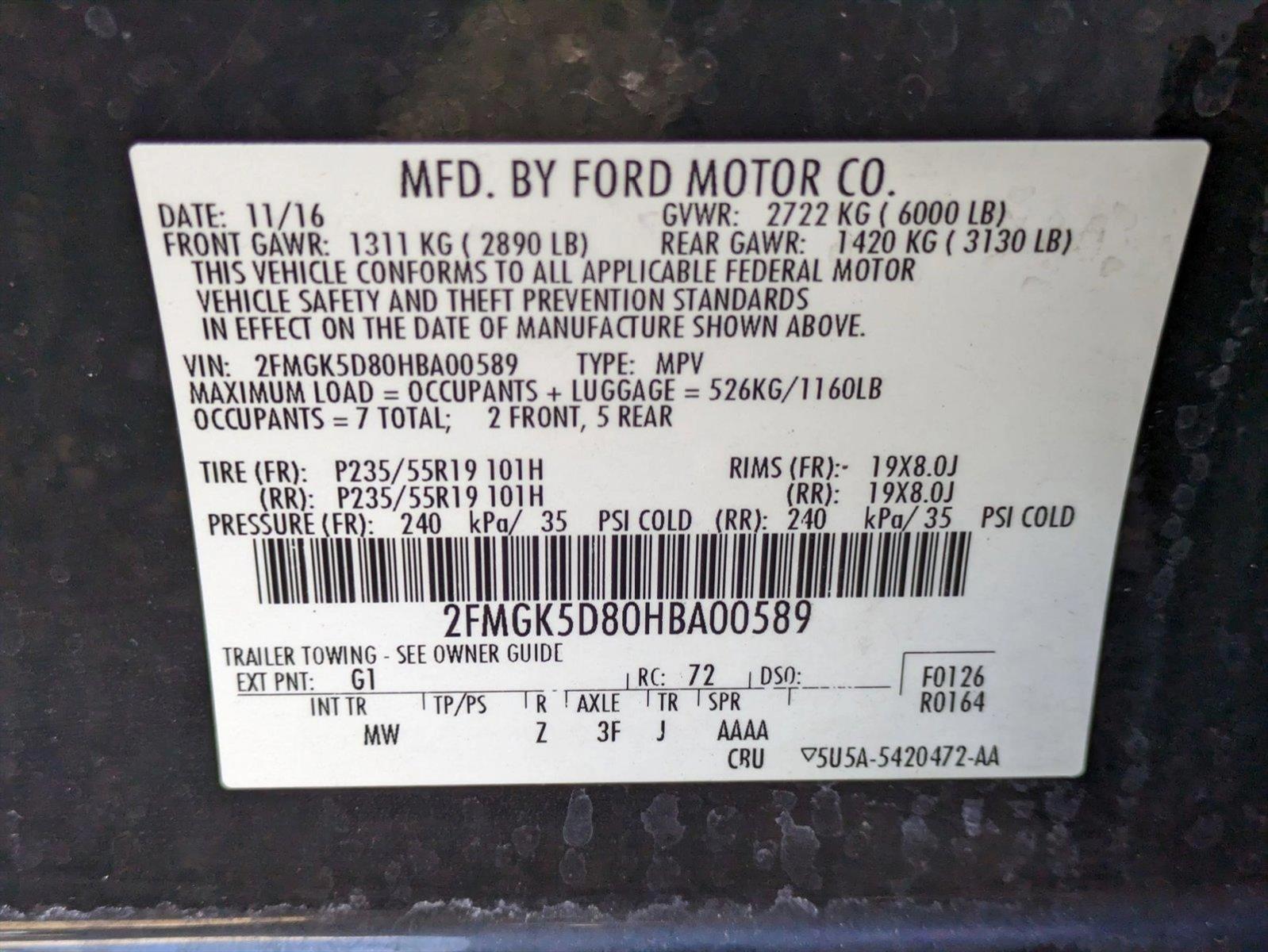 2017 Ford Flex Vehicle Photo in GREENACRES, FL 33463-3207