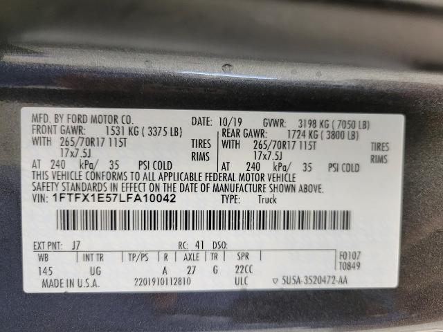 2020 Ford F-150 Vehicle Photo in NEENAH, WI 54956-2243