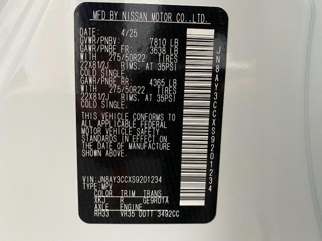 2025 Nissan Armada Vehicle Photo in Appleton, WI 54913