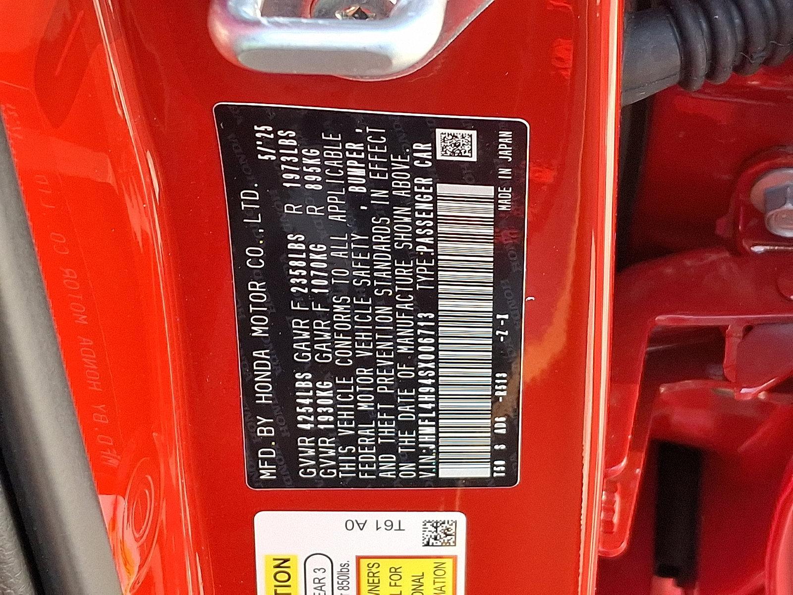 2025 Honda Civic Hatchback Hybrid Vehicle Photo in Harrisburg, PA 17111