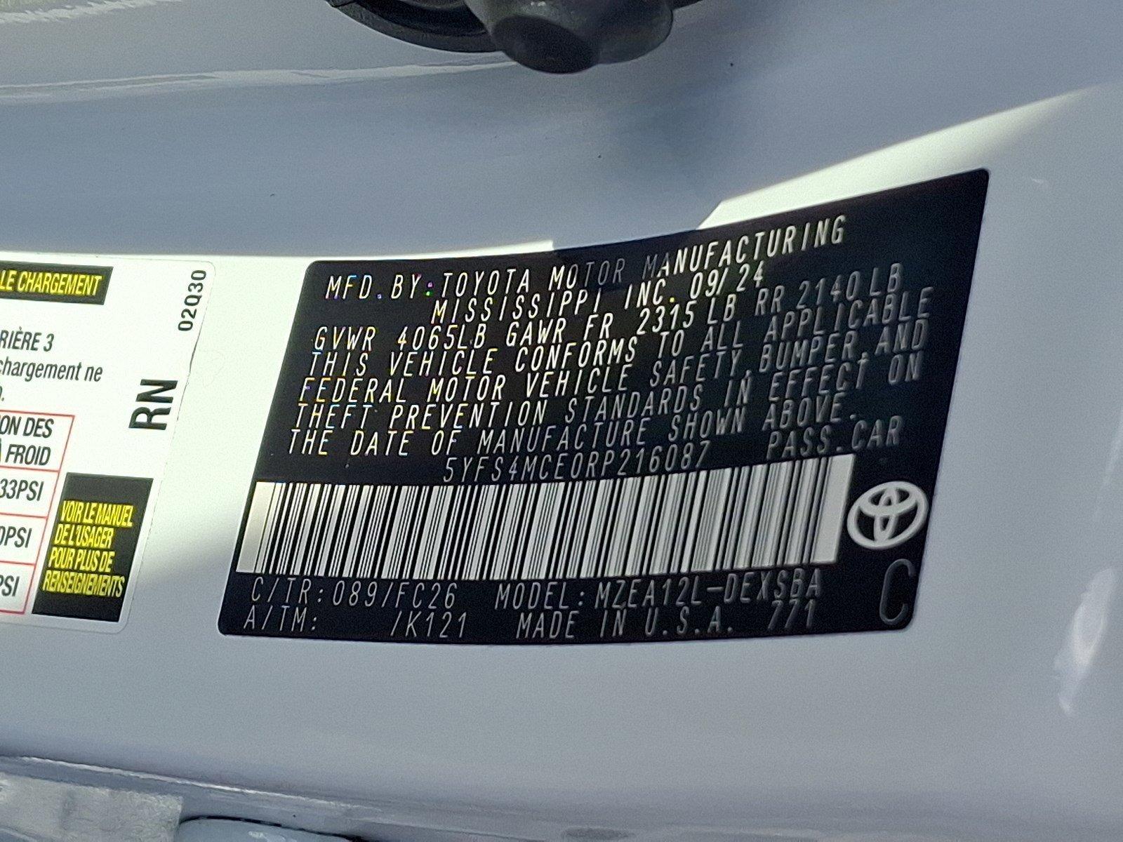 2024 Toyota Corolla Vehicle Photo in Harrisburg, PA 17111