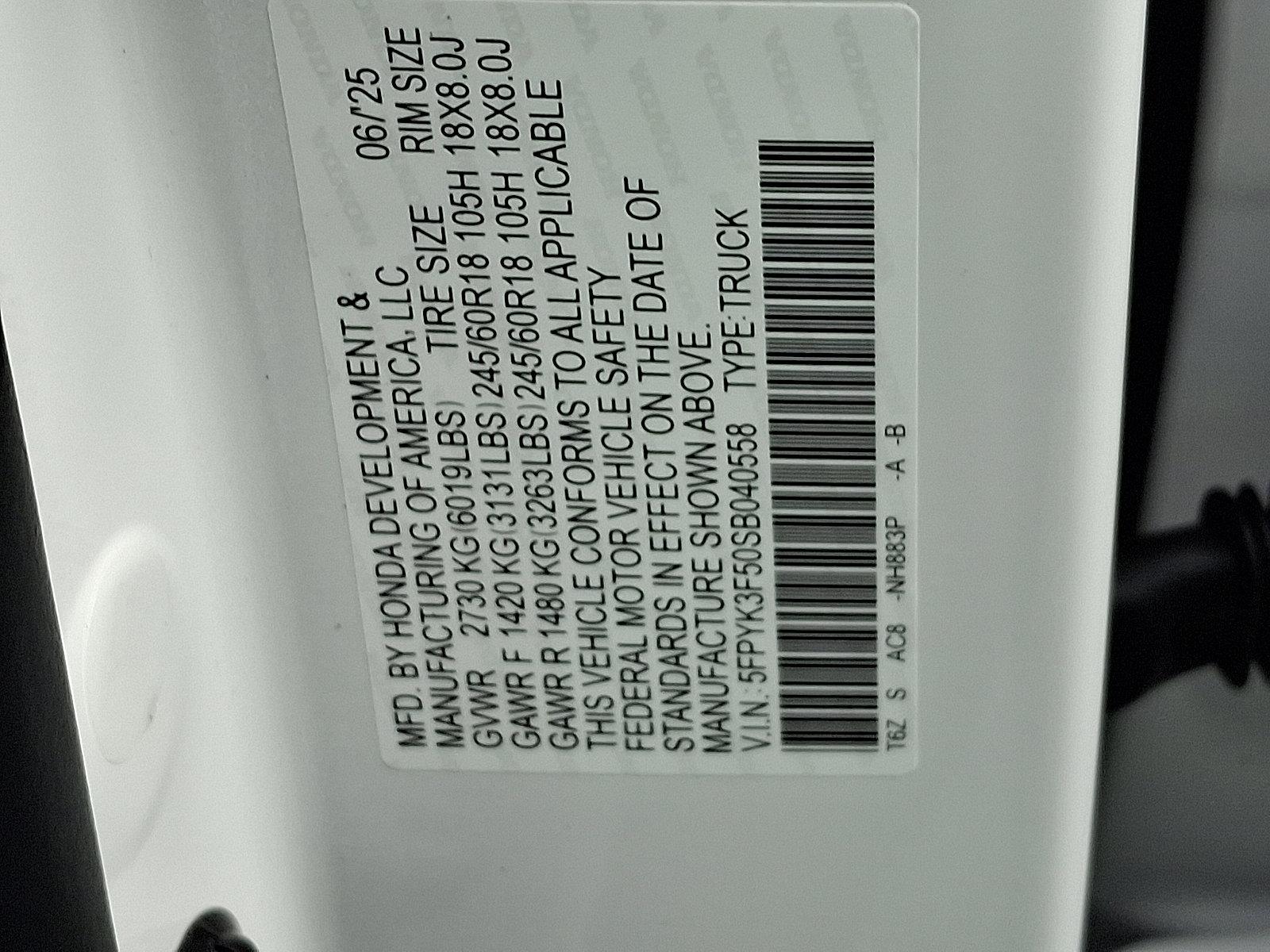 2025 Honda Ridgeline Vehicle Photo in Harrisburg, PA 17111