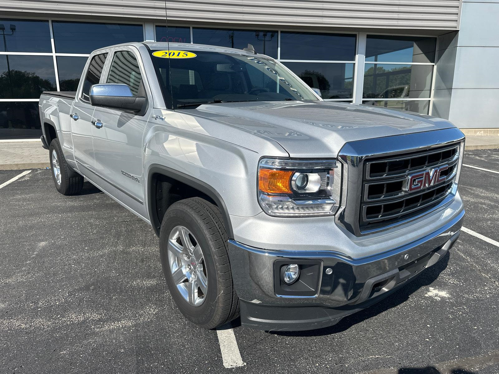 Used 2015 GMC Sierra 1500 SLT with VIN 1GTV2VEC0FZ444144 for sale in Burlington, KS