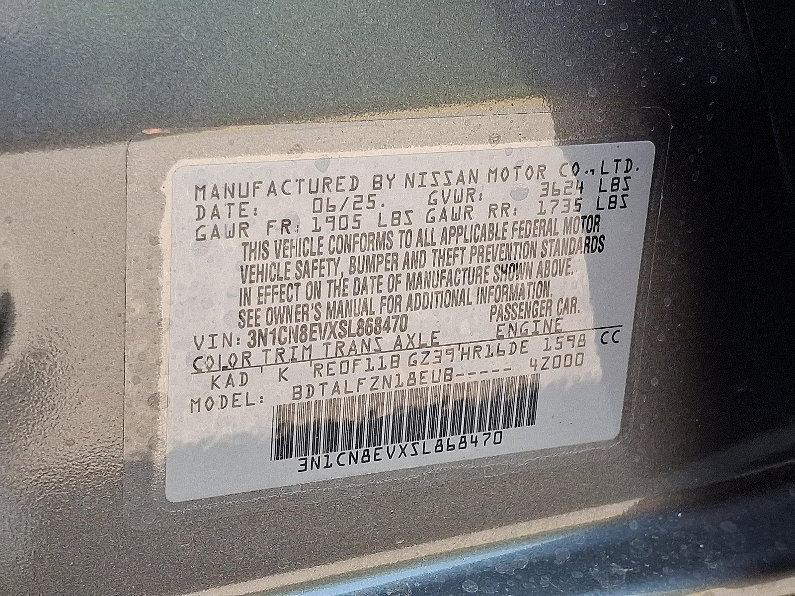 2025 Nissan Versa Vehicle Photo in Mechanicsburg, PA 17050-2306