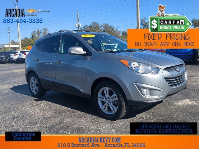 Used 2013 Hyundai Tucson GLS with VIN KM8JU3AC5DU619741 for sale in Arcadia, FL