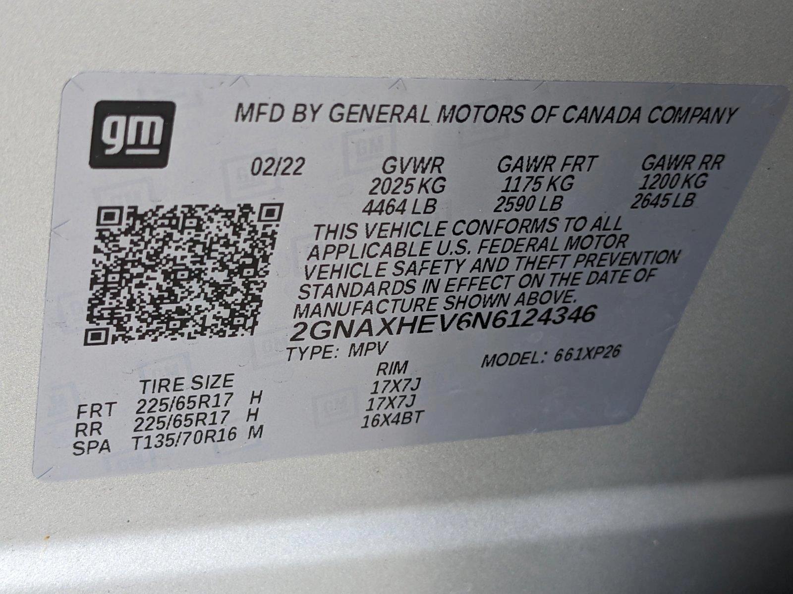 2022 Chevrolet Equinox Vehicle Photo in MIAMI, FL 33172-3015