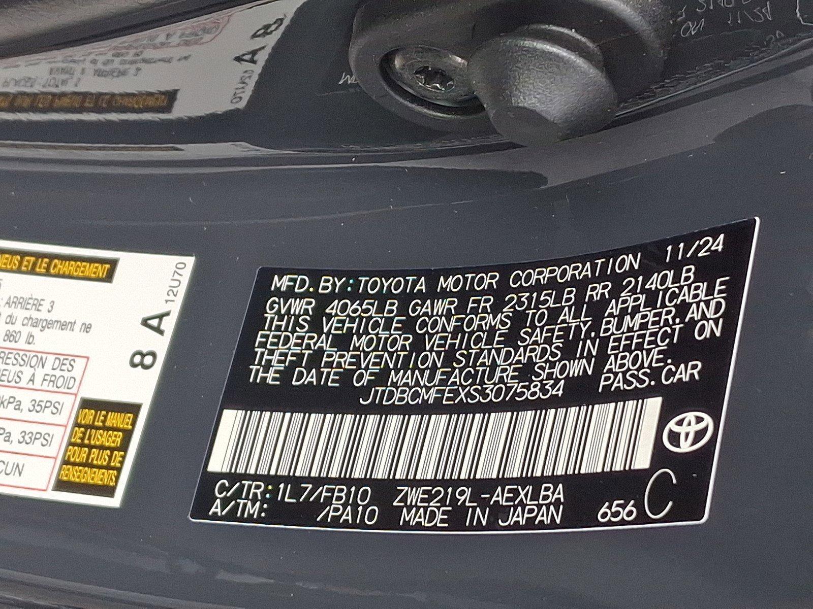 2025 Toyota Corolla Vehicle Photo in Harrisburg, PA 17111
