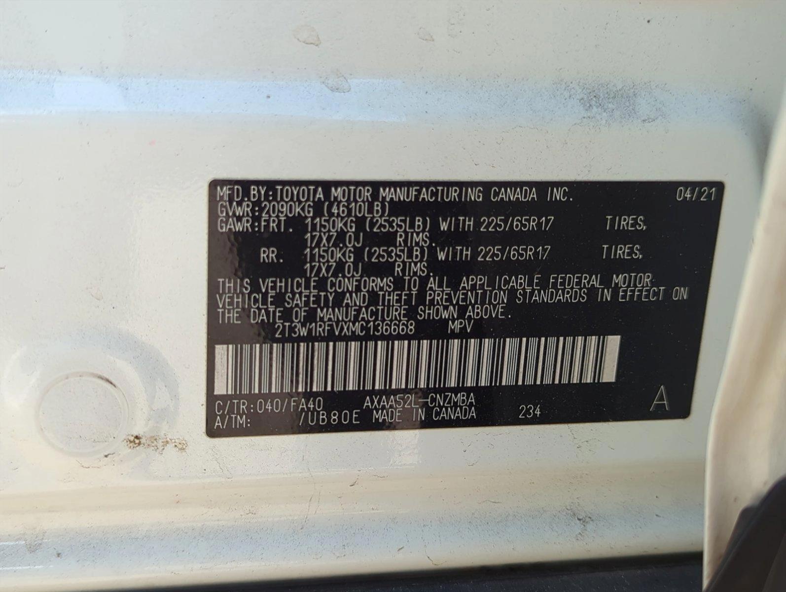 2021 Toyota RAV4 Vehicle Photo in Ft. Myers, FL 33907