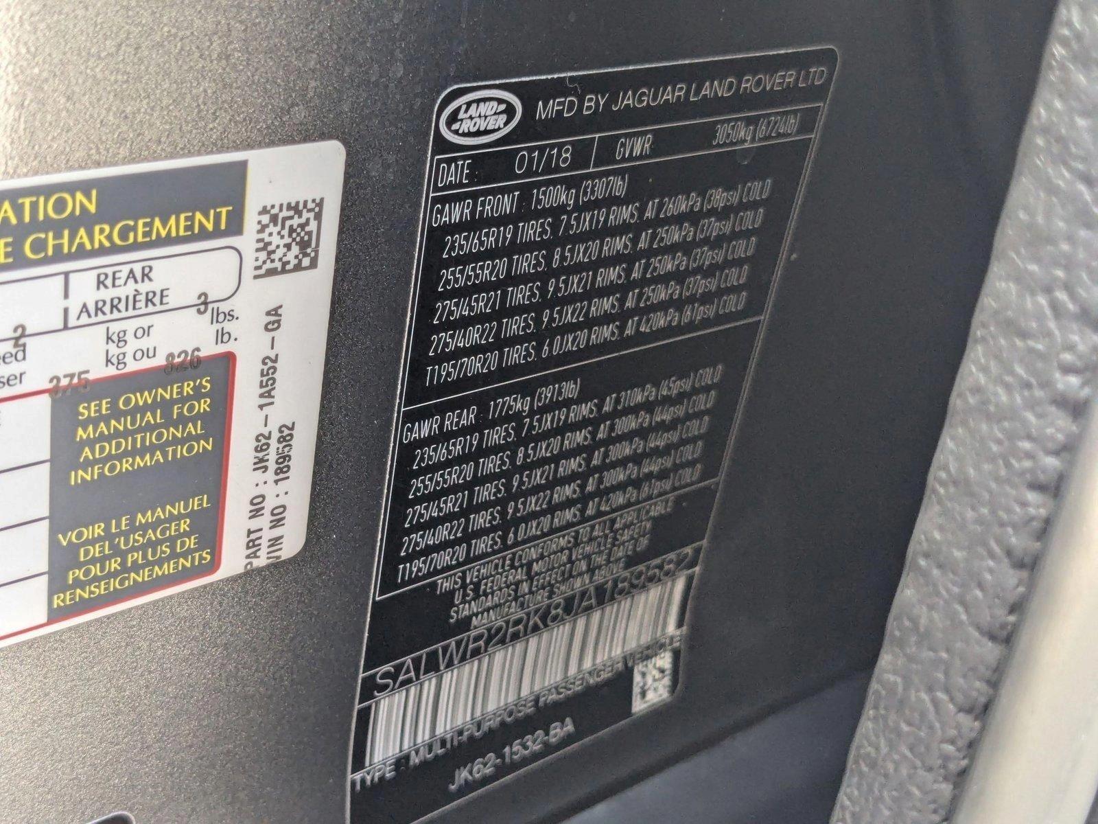 2018 Land Rover Range Rover Sport Vehicle Photo in Tampa, FL 33614