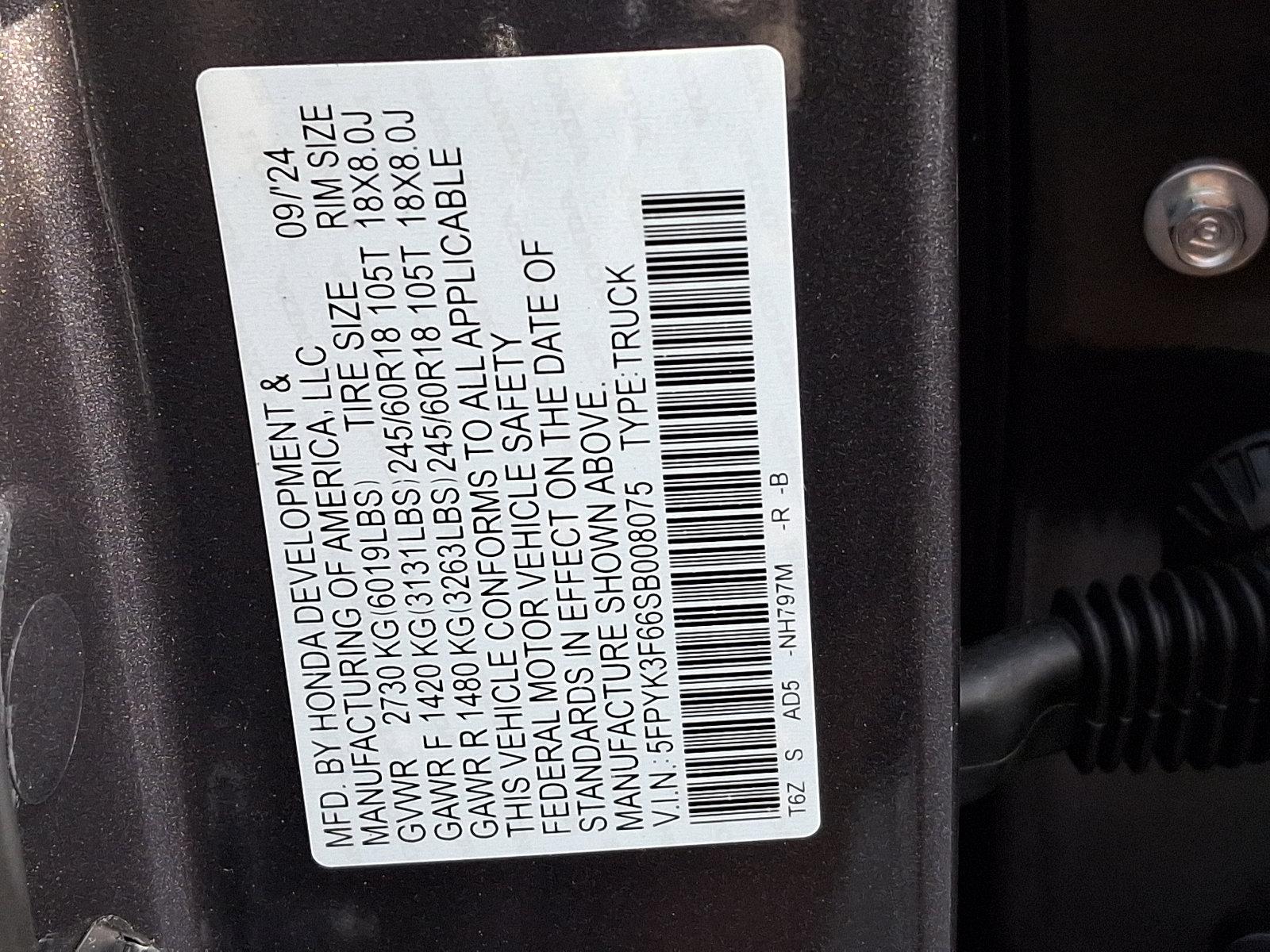 2025 Honda Ridgeline Vehicle Photo in Harrisburg, PA 17111