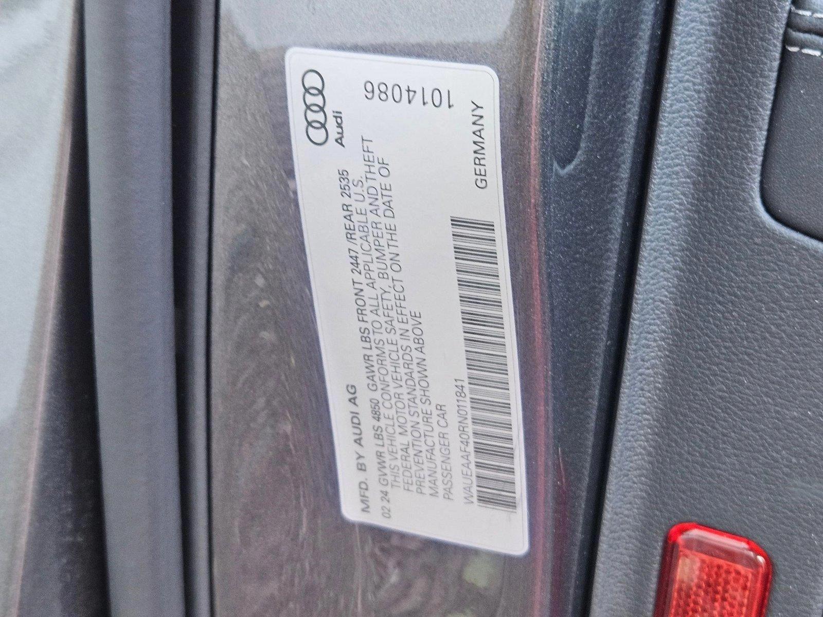 2024 Audi A4 Sedan Vehicle Photo in Peoria, AZ 85382