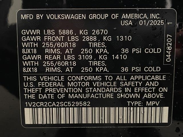 2025 Volkswagen Atlas Vehicle Photo in Appleton, WI 54913