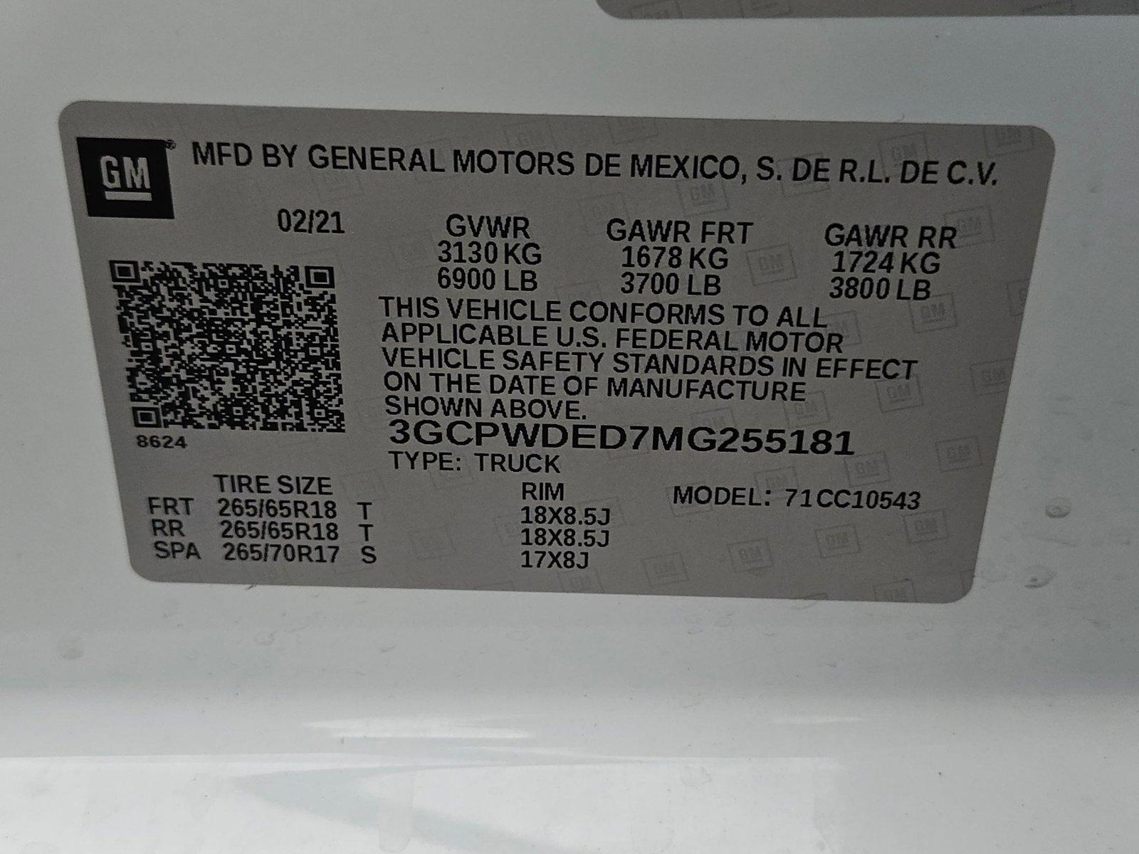 2021 Chevrolet Silverado 1500 Vehicle Photo in MESA, AZ 85206-4395