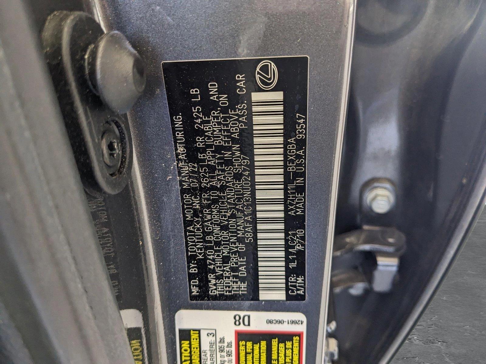 2022 Lexus ES 300h Vehicle Photo in Maitland, FL 32751