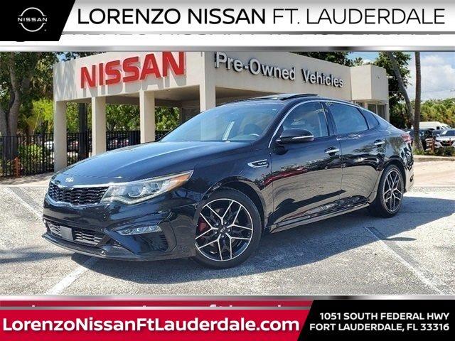 Ebony Black 2019 Kia Optima SX Turbo FWD Sedan Front-Wheel Drive 6-Speed Automatic